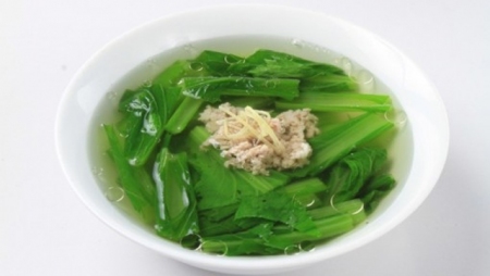 Canh Cải Xanh Nấu Gừng